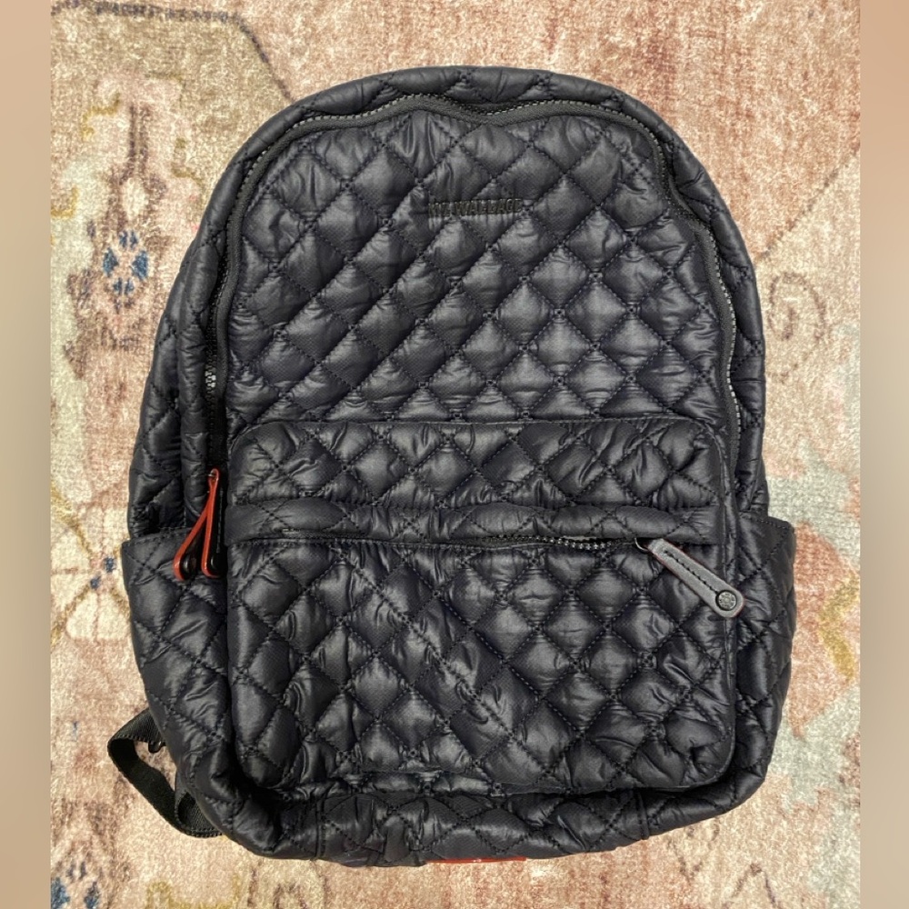 Mz Wallace City Quilted Black Backpack